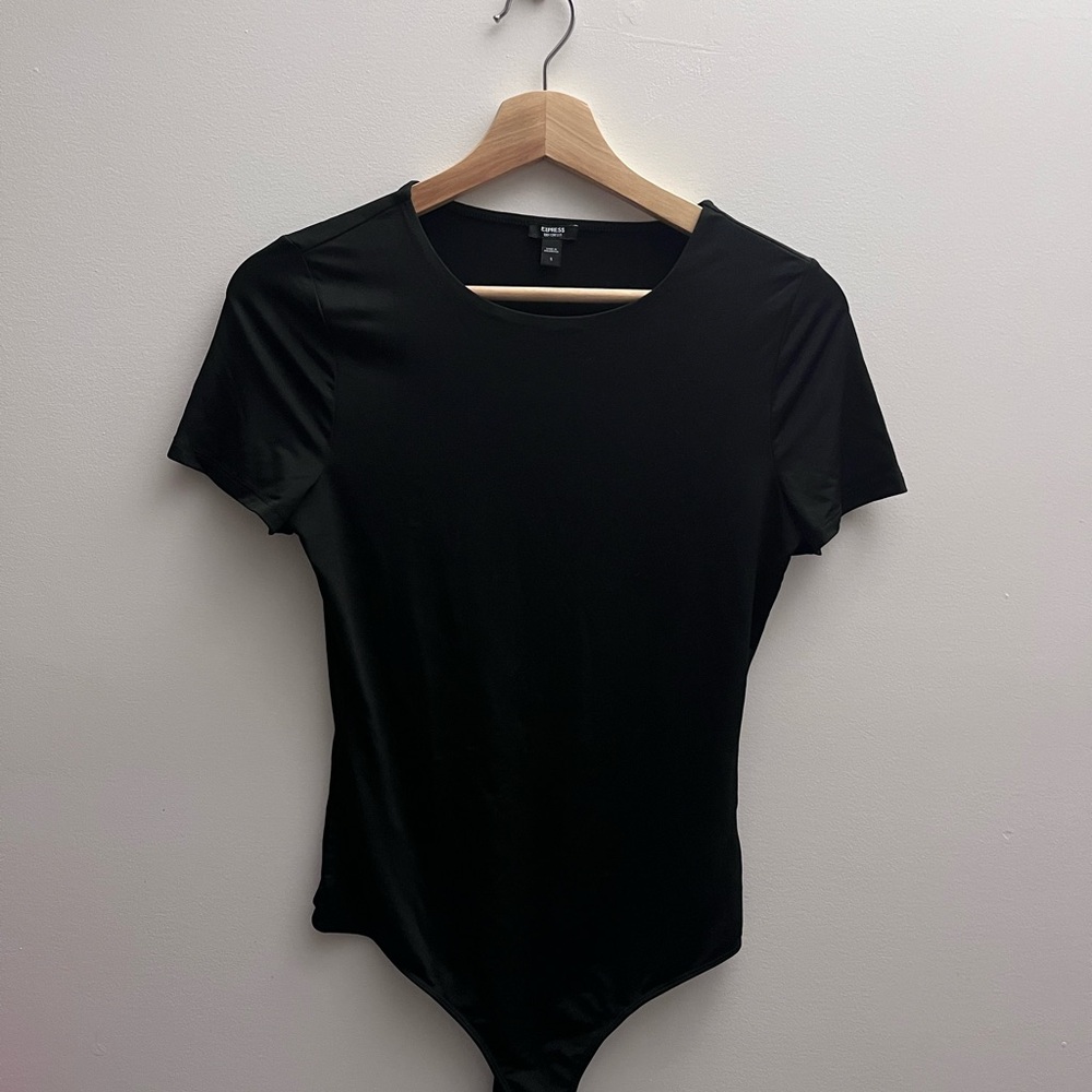 Express Body Contour Black Bodysuit